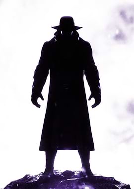 Silhouette of a Man in a Hat