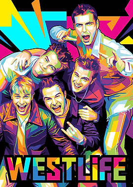 Westlife Pop Art Portrait