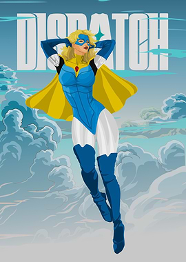 Superheroine blonde blazer Dispatch