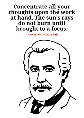 Alexander Graham Bell Quote Portrait
