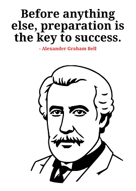Alexander Graham Bell Quote Poster