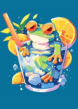Frog in a Drink