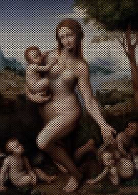 Leda with their children