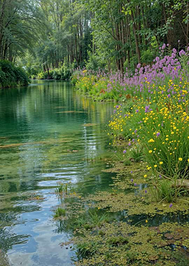 Serene River Landscape