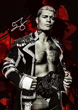Cody Rhodes Championship Portrait