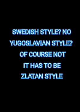 Zlatan Style Text Art