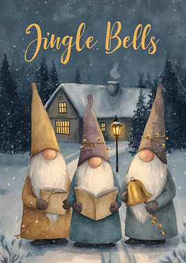 Jingle Bells Gnomes Caroling