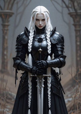 Female Knight Paladin Demon Diablo Slayer