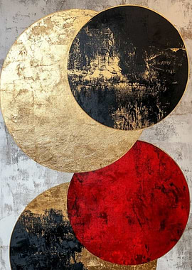 Abstract Circles Painting