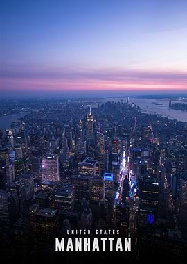 Manhattan Skyline at Dusk