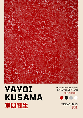 Yayoi Kusama Tokyo 1993 Art Poster