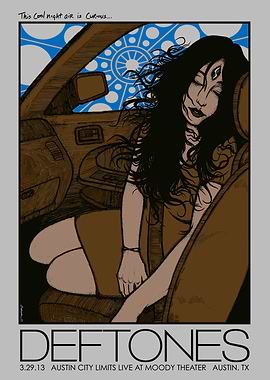 Deftones Concert Poster with Woman