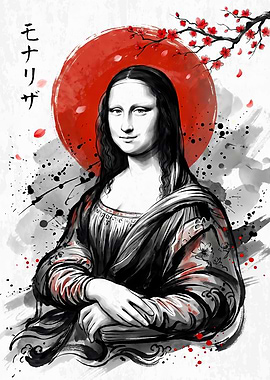 Mona Lisa Japanese Art