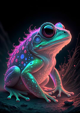 Neon Baby Frog