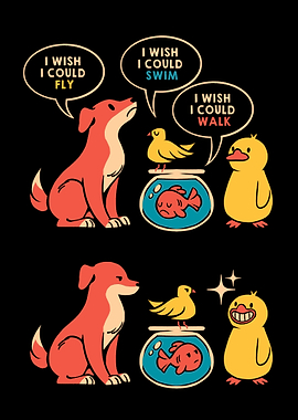 I Wish I Could... Fly Walk Swim Duck