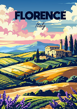 Florence Italy Travel Poster