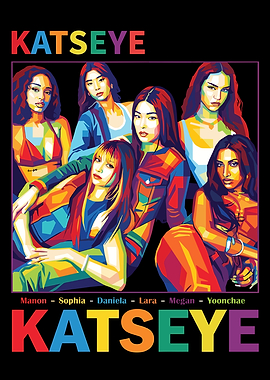 KATSEYE Pop Art Portrait