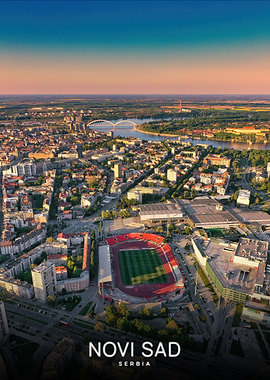 Novi Sad, Serbia Aerial View