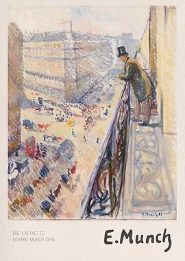 Rue Lafayette by Edvard Munch