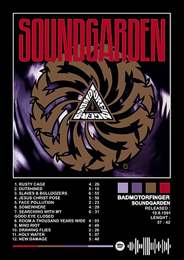 Soundgarden Badmotorfinger Album Cover Art