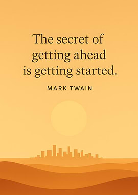 Inspirational Quote by Mark Twain