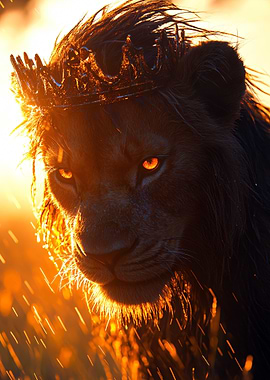 Lion King with Crown