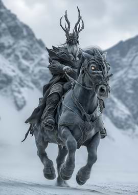 Odin Riding Demonic Horse Sleipnir