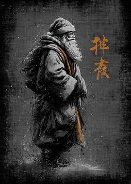 Ukiyo Minimalism Santa Claus