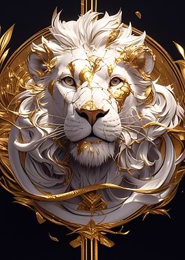 Golden Lion Portrait