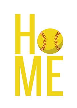 Home Softball Graphic