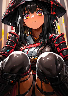 Anime Girl in Samurai Armor