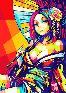 Anime Girl with Umbrella