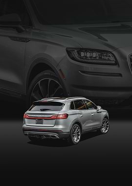 Silver Lincoln Nautilus SUV poster