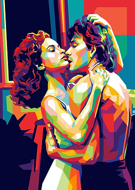 Dirty Dancing Kiss Pop Art