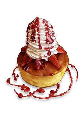 Strawberry Cheesecake with Whipped Cream