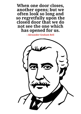 Alexander Graham Bell Quote Portrait