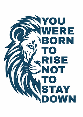 Lion and Inspirational Quote Graphic