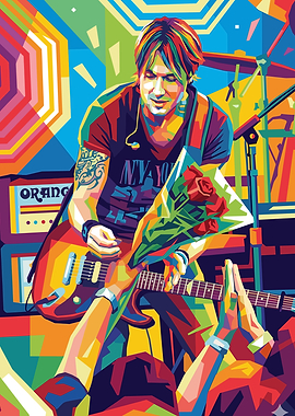Keith Urban Pop Art Concert