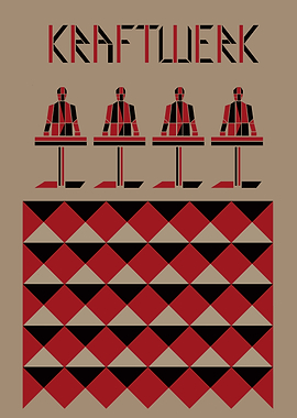 Kraftwerk minimalist poster