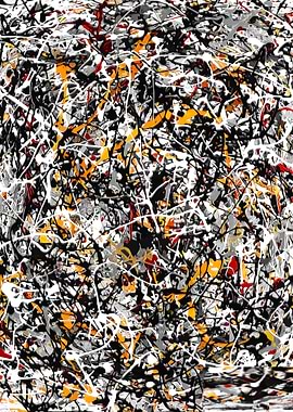 Pollock Abstract Expressionism Drip Painting
