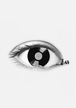 Vinyl Record Eye Turntable