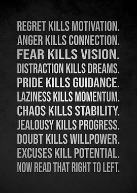 Inspirational Text on Dark Background v8