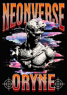 Neonverse Oryne Statue Digital Art