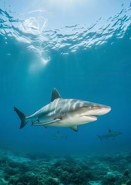 Underwater Shark Portrait