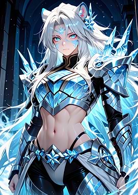 Ice Warrior Anime Girl