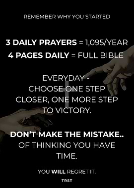 Remember Why You Started – Christian Motivational Discipline Poster