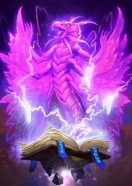 Magic Book and Purple Dragon