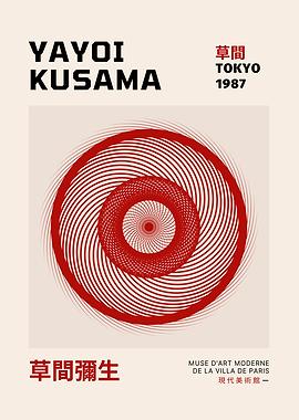 Yayoi Kusama Tokyo 1987 Art Poster