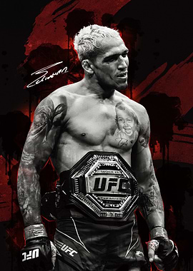 Charles Oliveira UFC Champion Portrait