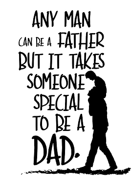 Father's Day Special Dad Silhouette
